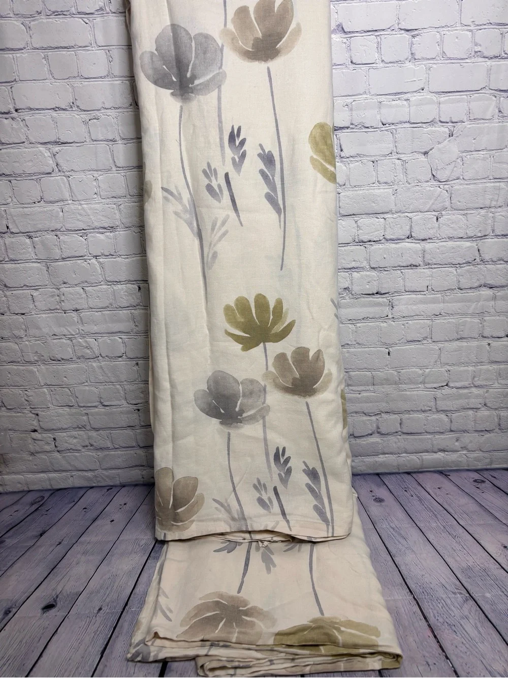 The Company Store Linen Botanical Nature Cottagecore Bed Duvet Cover King
